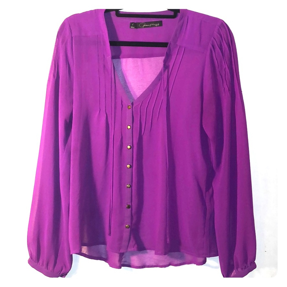 Bright Magenta Patterson J Kincaid Blouse